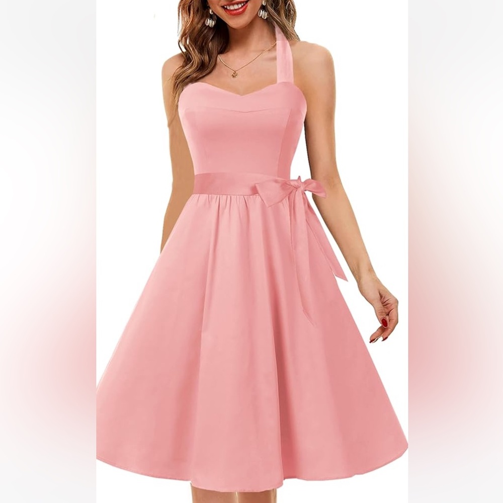 NWOT Topdress Vintage 1950s Halter Dress